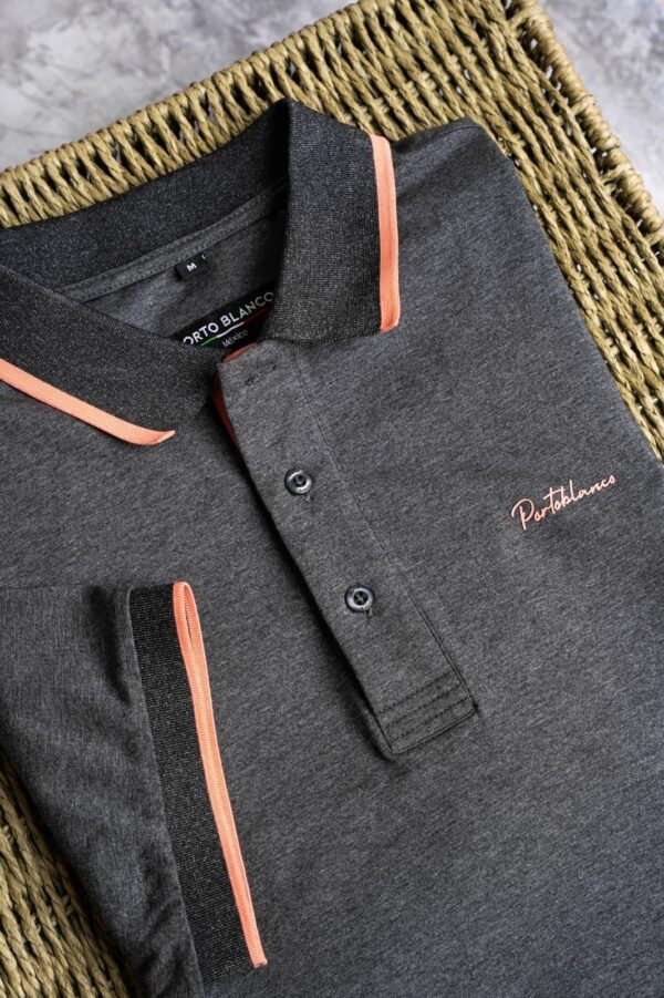 Porto Blanco Polo, Gris Oscuro PB-010 - Image 2