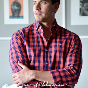 Camisa Clásica Algodón Cuadros Hombre - S