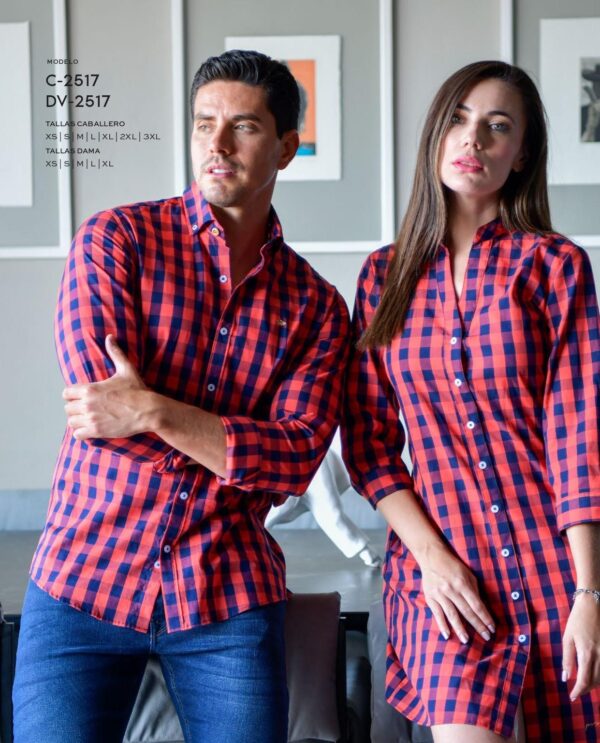 Camisa Clásica Algodón Cuadros Hombre - Image 2