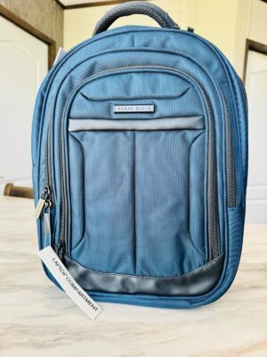 Perry Ellis Mochila para laptop de negocios P680, Azul